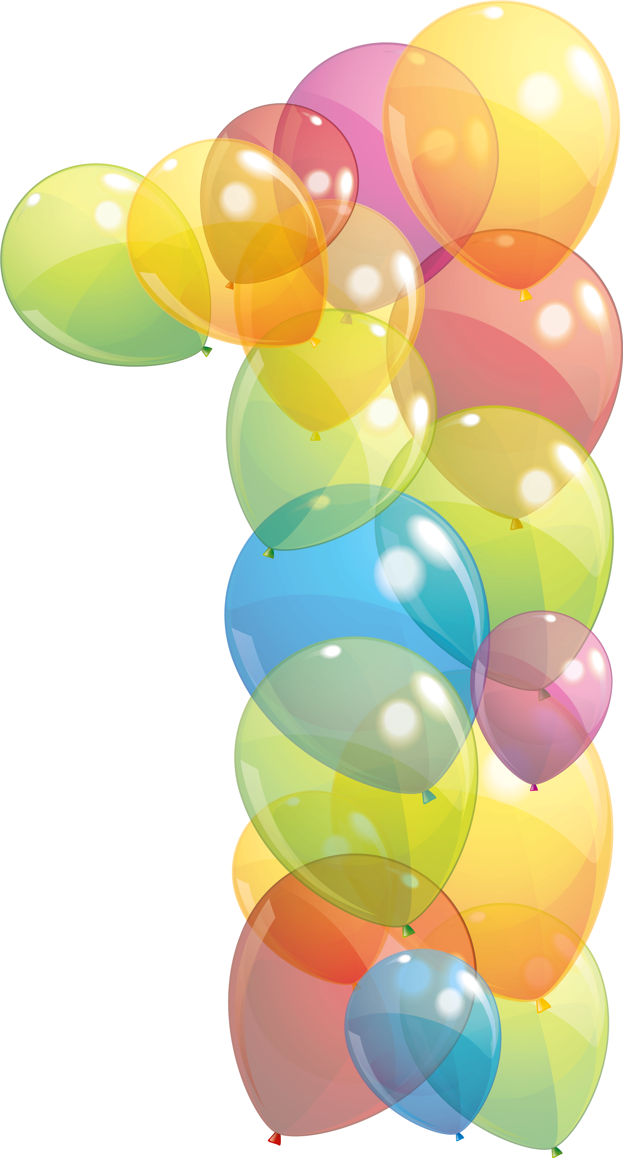 One Number Of Balloons Png Image - Balloon Png (2349x4199), Png Download
