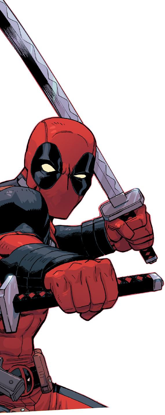 Deadpool Deadpool - Deadpool Iphone 6/6s Plus Case - Deadpool Dual Wield (570x1430), Png Download