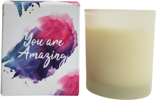 You Are Amazing Wc Boxed Candle 6cm - Dish (500x500), Png Download