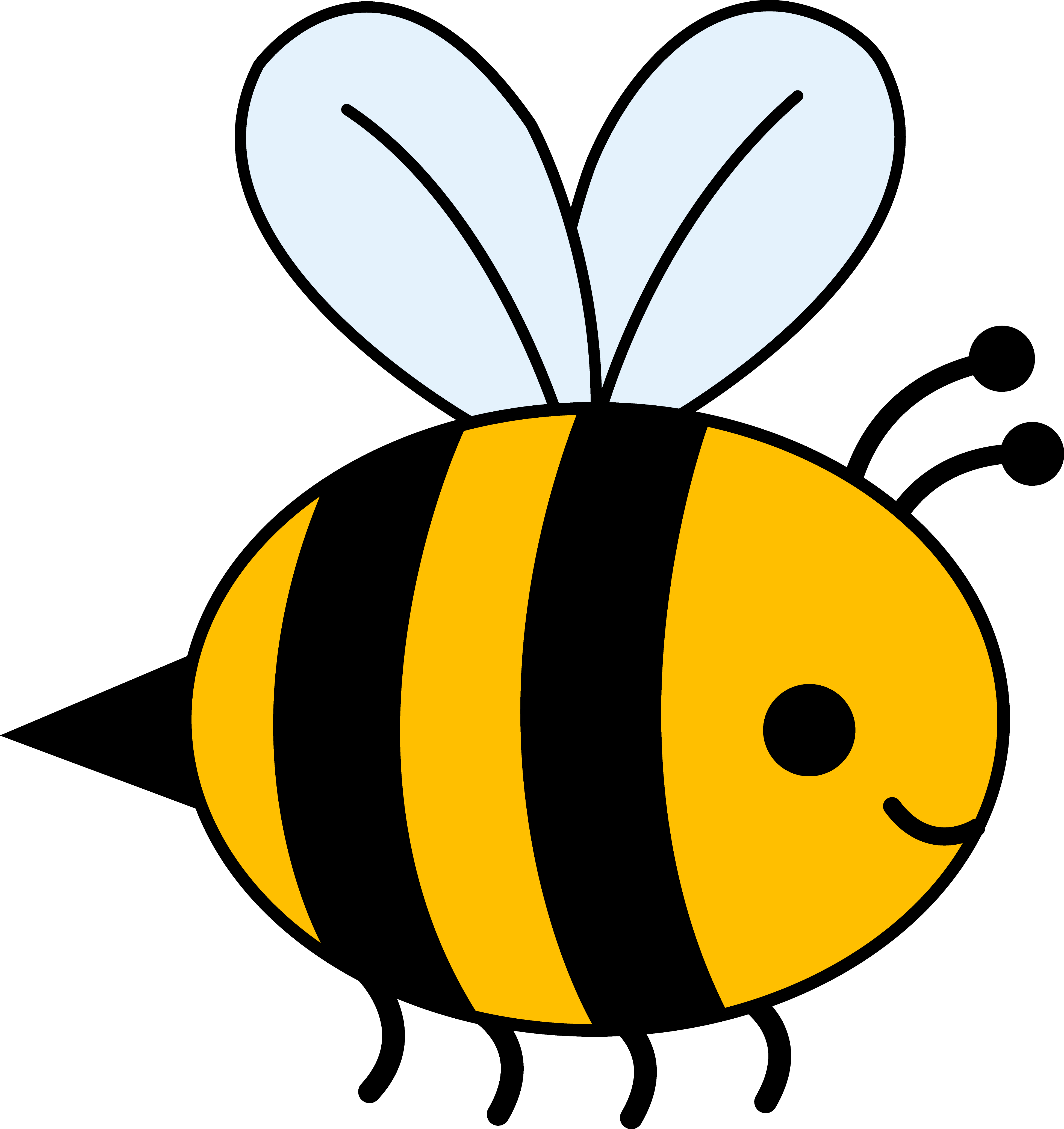 Bumblebees - Xkcd - Cartoon Bumble Bee Png (3895x4133), Png Download