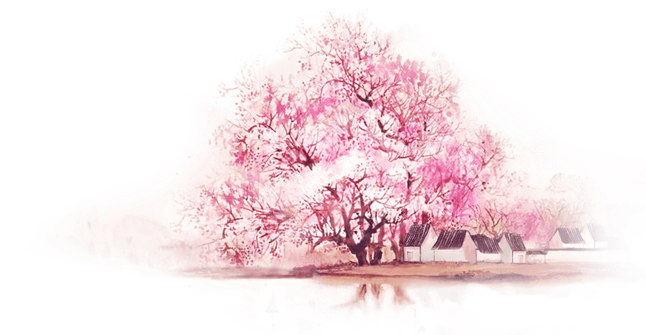 Chinoiserie Pink Watercolor Painting Wallpaper - 爱得对，父母不会累 [book] (1509x683), Png Download