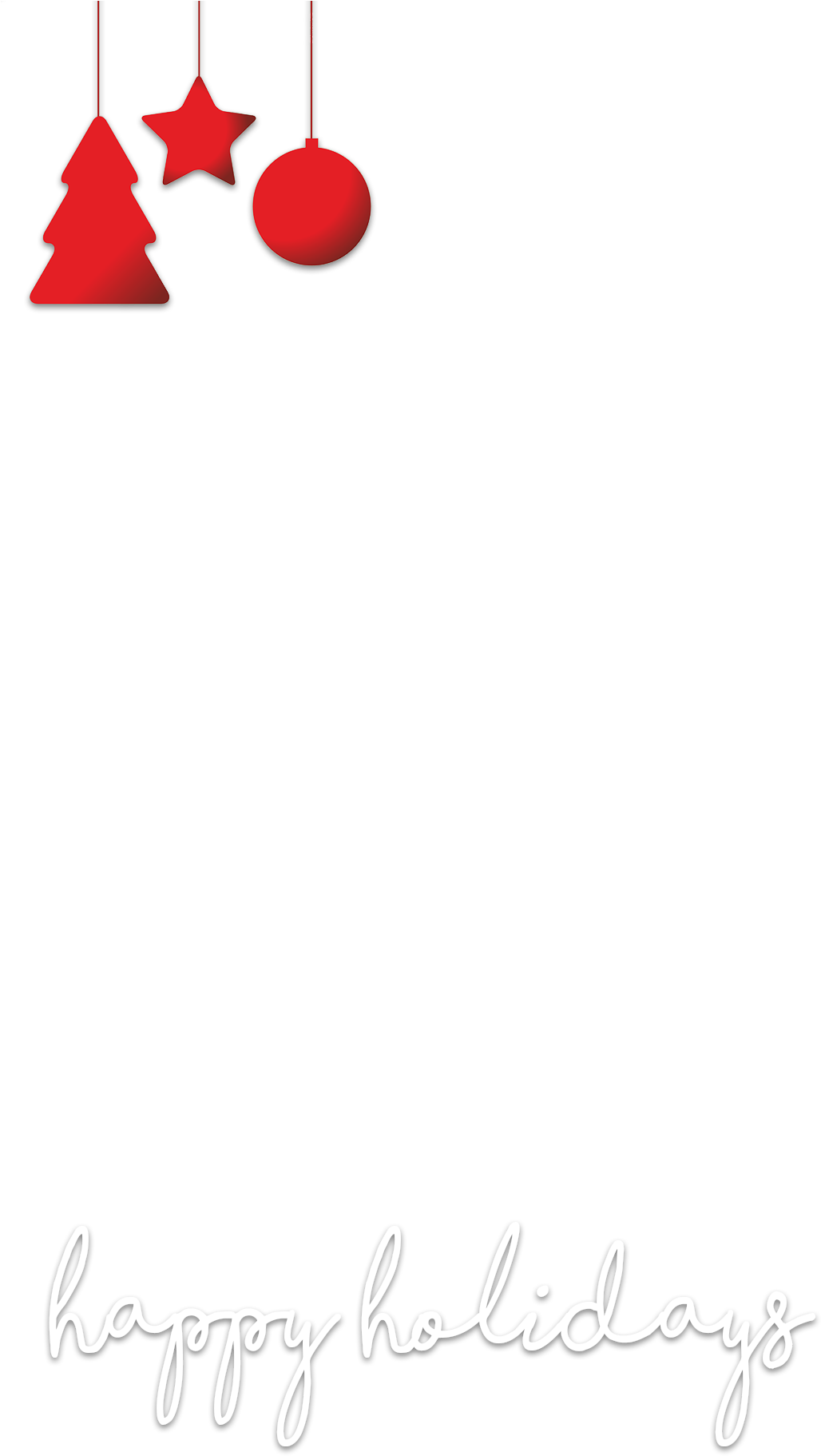 Happy Happy Holidays To You - Grußkarte Des Foto-kundenspezifische Weihnachten (1080x1920), Png Download