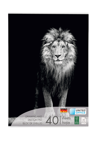 Drawing And Sketch Pad, Lion - Lion Black Background (500x500), Png Download