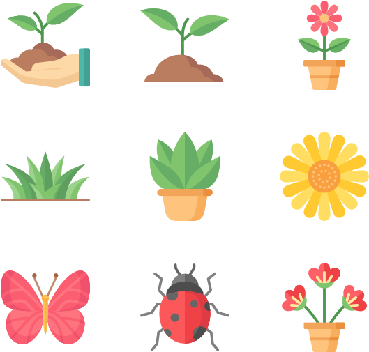 House Plants - Plants Vector Icon Png (600x564), Png Download