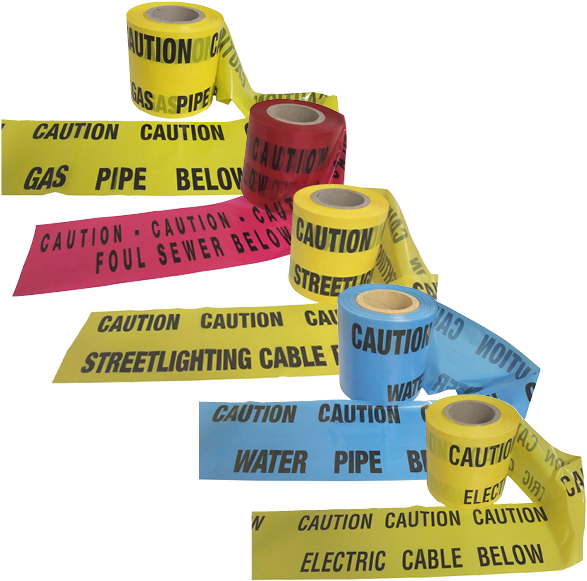 Underground Warning Tape - Everbuild Underground Water Warning Tape 150mm X 365m (595x595), Png Download