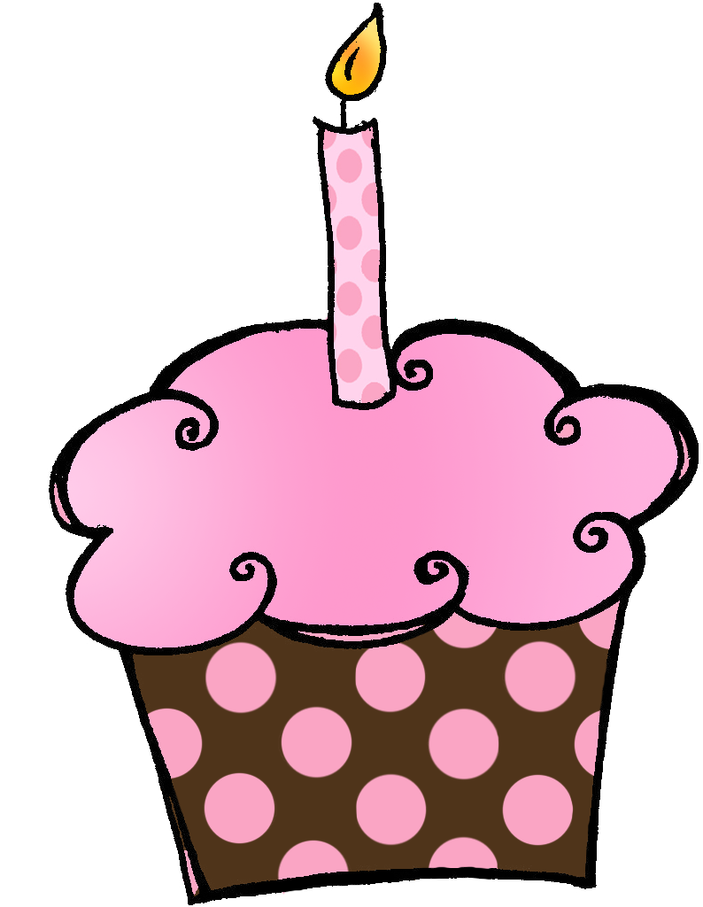 77 Free Birthday Clip Art - Birthday Cupcake Clip Art (823x1079), Png Download
