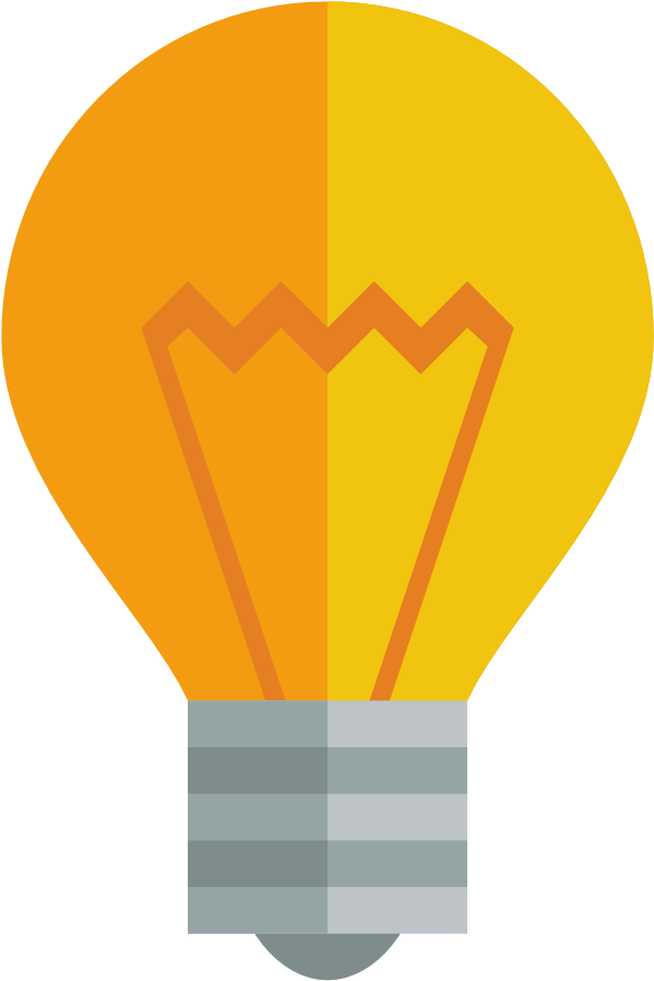 Light Bulb Icon - Lightbulb Flat (1024x1024), Png Download