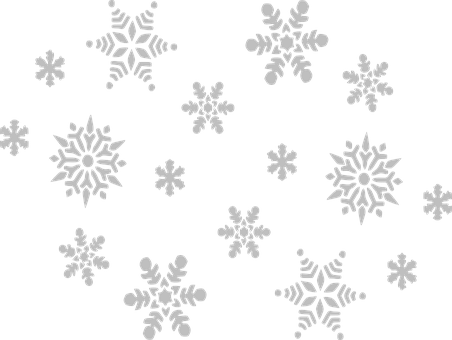 Snowflake Gray Fall Sky Grey Winter Snow F - Christmas Snow Flakes Png (452x340), Png Download