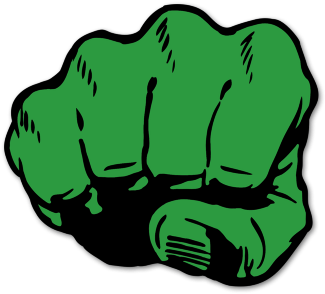 Fist Transparent Hulk - Soco Do Hulk Desenho (400x400), Png Download