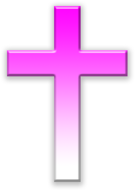 Pink Cross Png - Jesus Cross Hd Png (470x668), Png Download