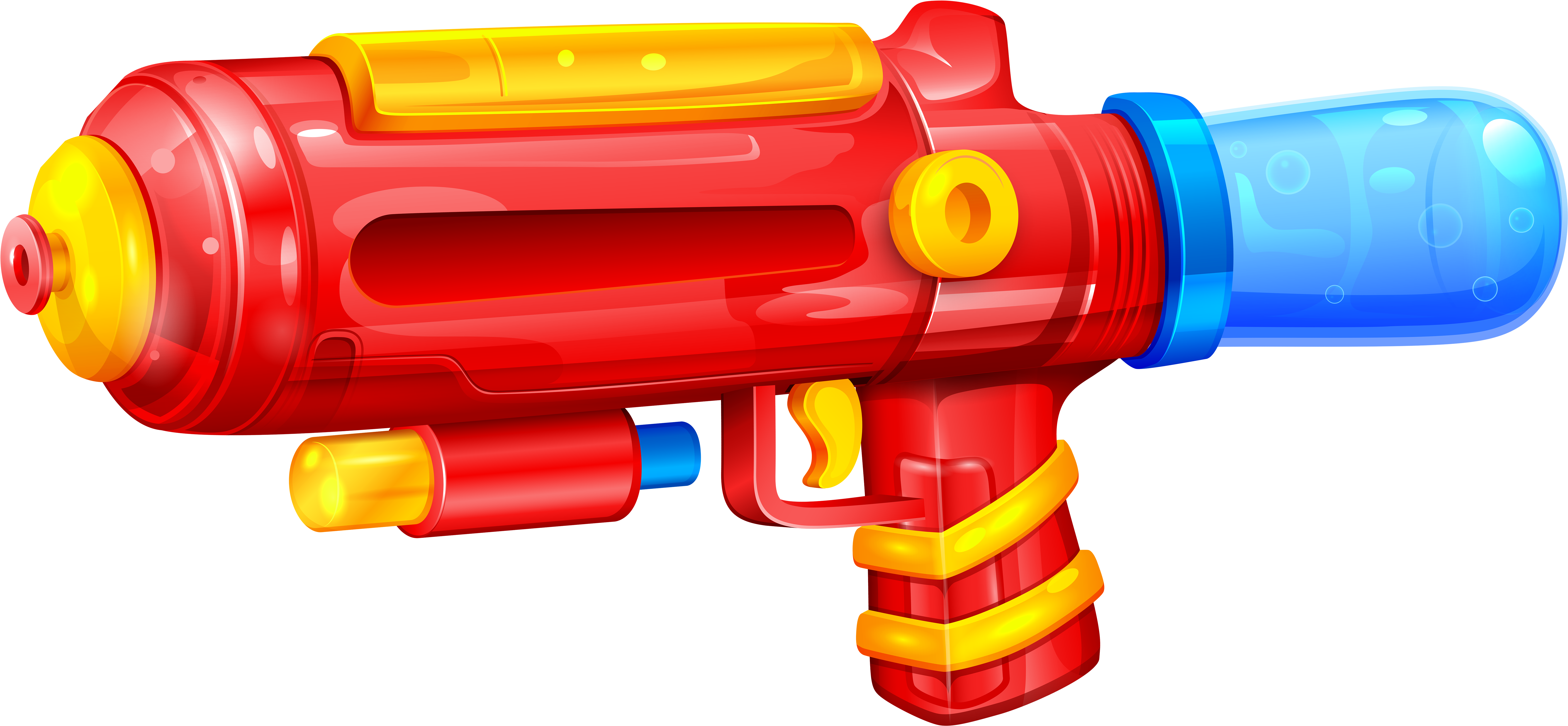Water Gun Png (7000x3270), Png Download