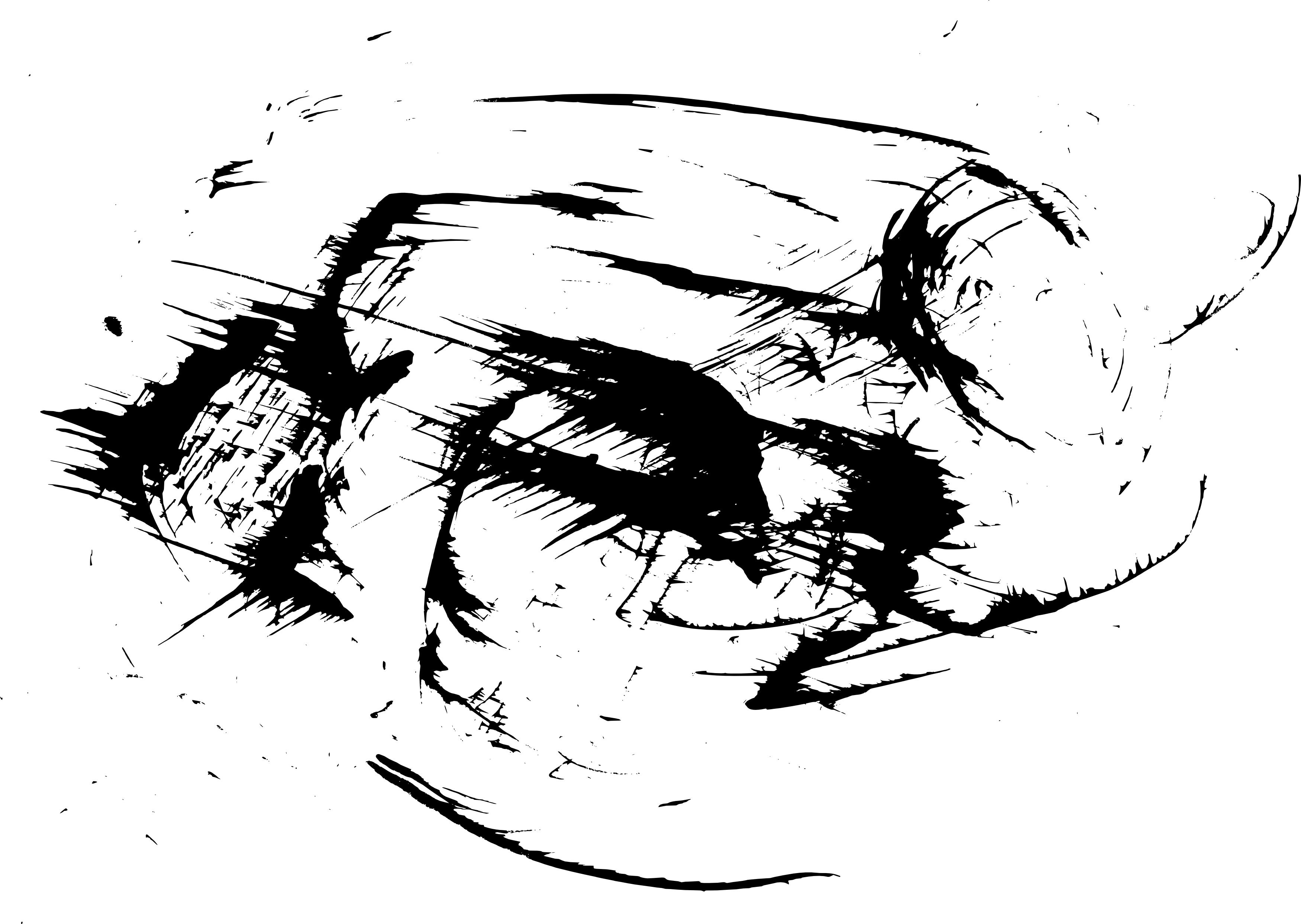 Scratches Png Pic - Drawing (3500x2486), Png Download