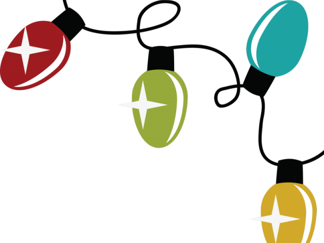 Christmas Lights Png Transparent Images - Christmas Lights Svg File (640x480), Png Download