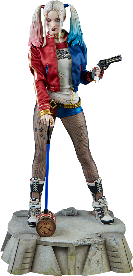 Dc Comics Premium Format™ Figure Harley Quinn - Harley Quinn (480x946), Png Download