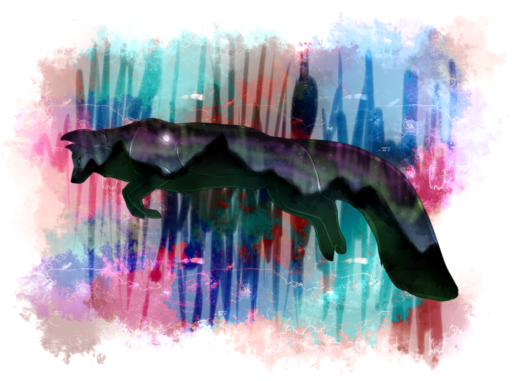 Pastels Drawing Northern Lights - Drawing (1024x768), Png Download