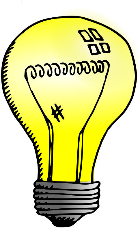 Light Bulb Clip Art (566x800), Png Download