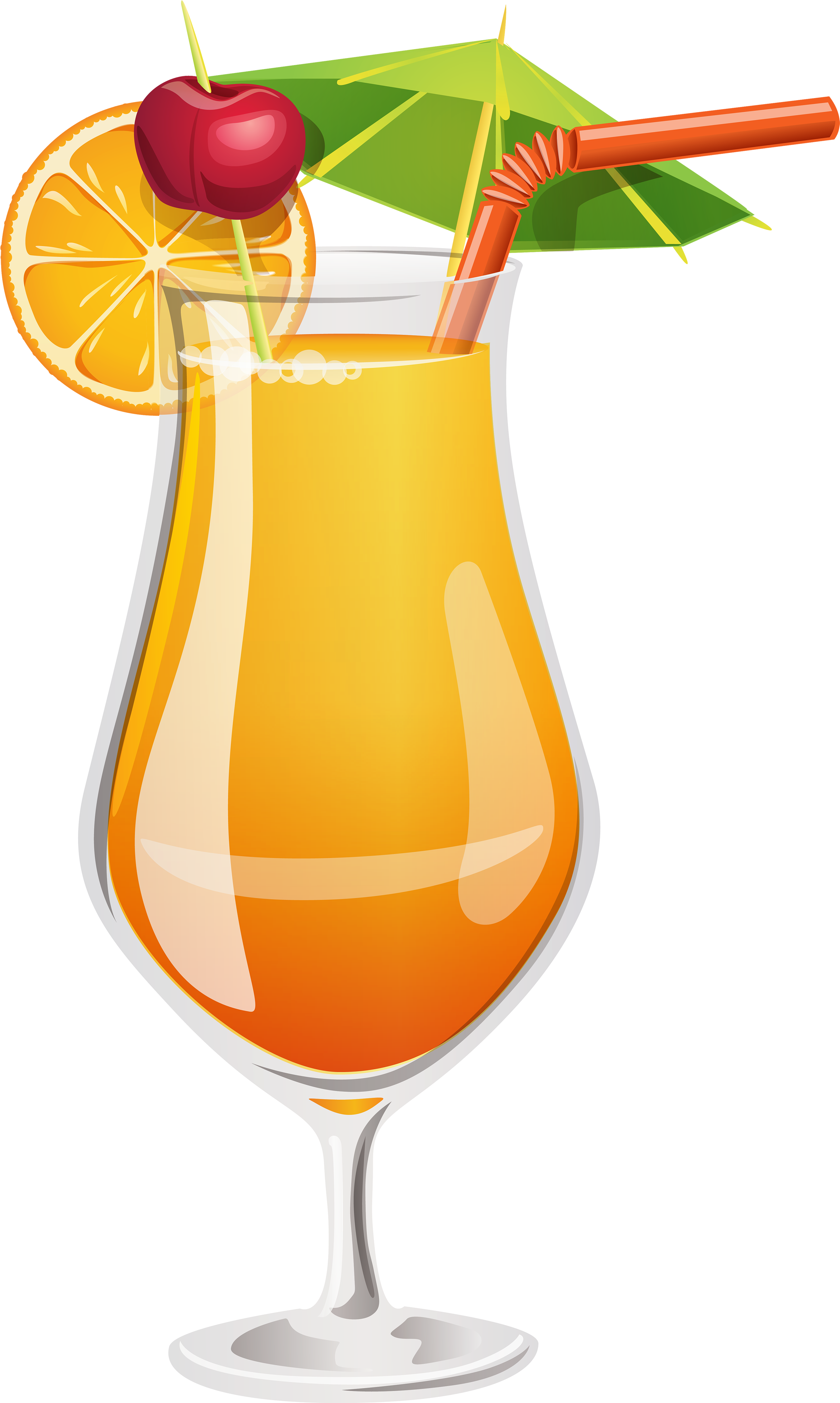 Orange Cocktail Png Clipart - Tequila Sunrise Clip Art (2397x4000), Png Download