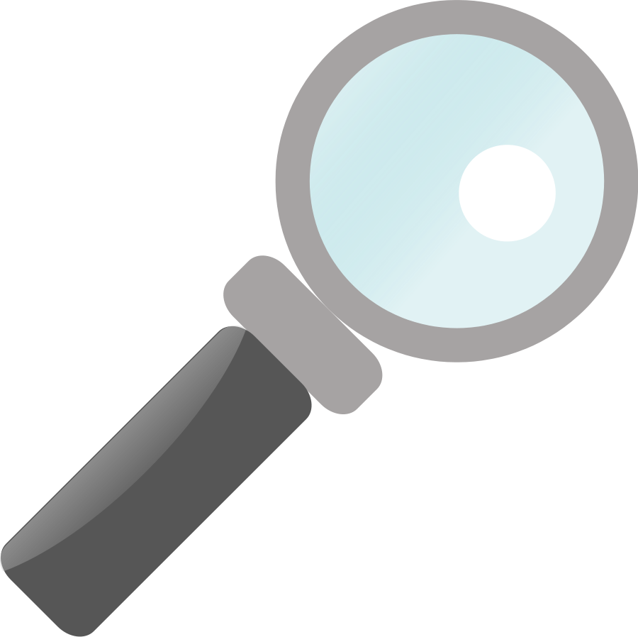 This Free Clipart Png Design Of Magnifying Glass (900x898), Png Download