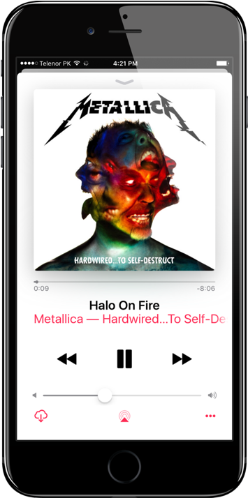 How To View Song Lyrics In Ios Music App On Iphone - Hardwired... To Self-destruct (400x771), Png Download