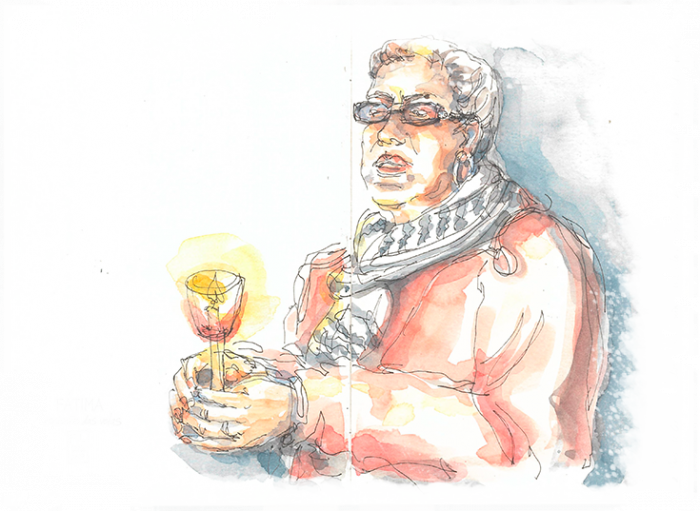Fernanda Believes Sketching In A Group Was An Excellent - Illustration (700x511), Png Download