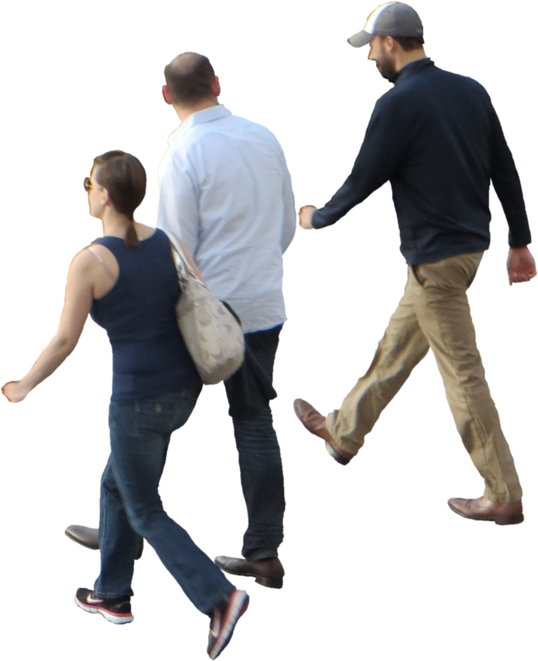 Crowd Walking Png - Walking Crowd For Photoshop (1347x1347), Png Download