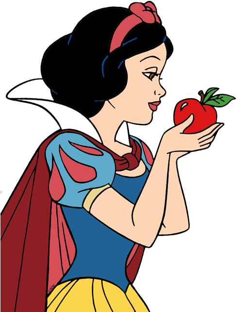 Snow White, - Snow White And The Apple Cartoon (500x659), Png Download