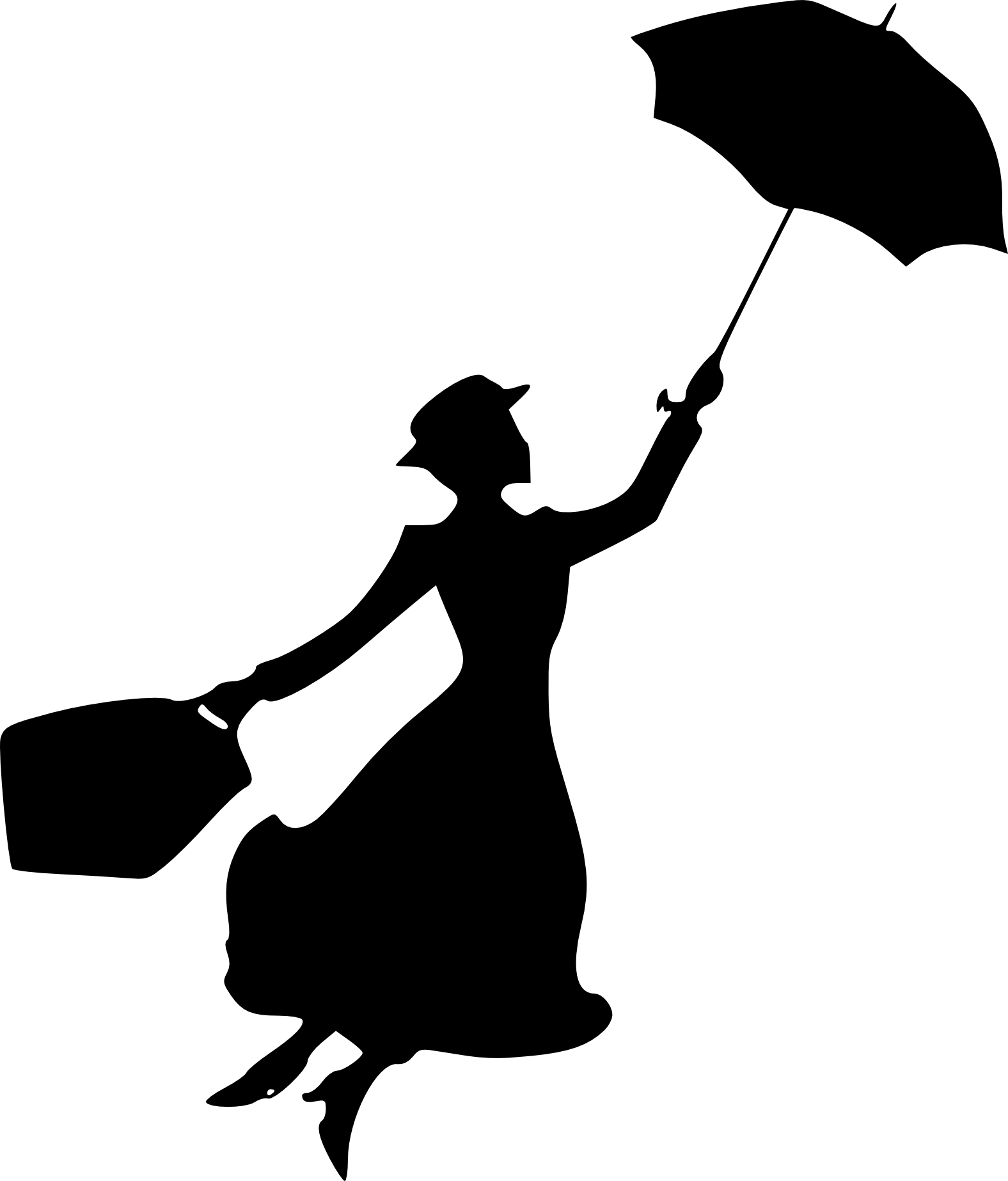 Svgs For Geeks Info Movies Personaluse Marypoppinssilpiette - Broadway (1576x1846), Png Download