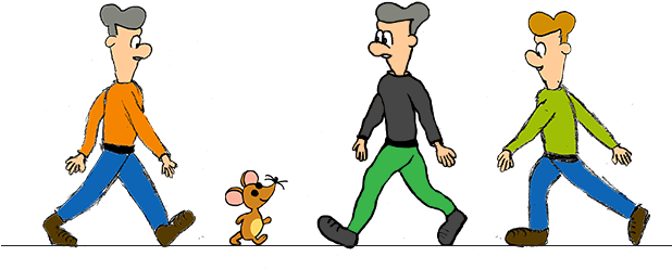 Walking People - Human (650x300), Png Download