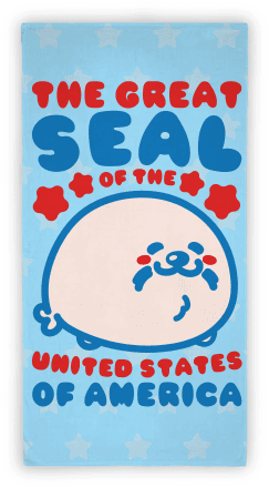 The Great Seal Of The United States Beach Towel Beach - Cute Beach Towel (484x484), Png Download