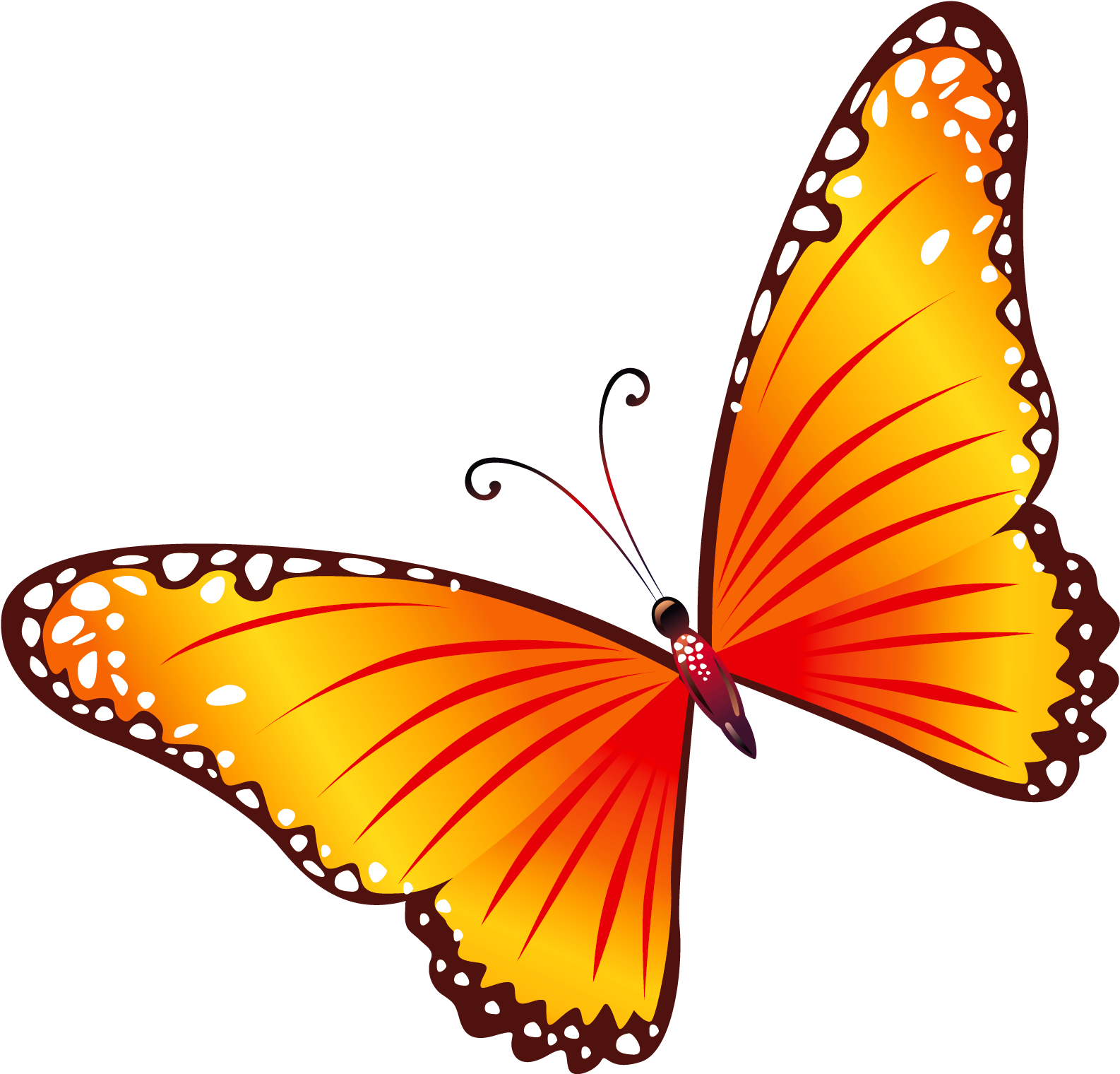 Clip Arts Related To - Butterfly Clipart Png (1717x1686), Png Download
