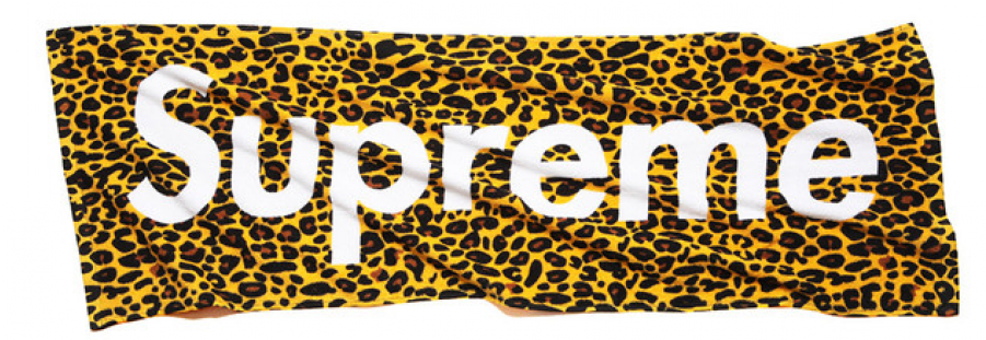Supreme Leopard Print Towel (900x900), Png Download