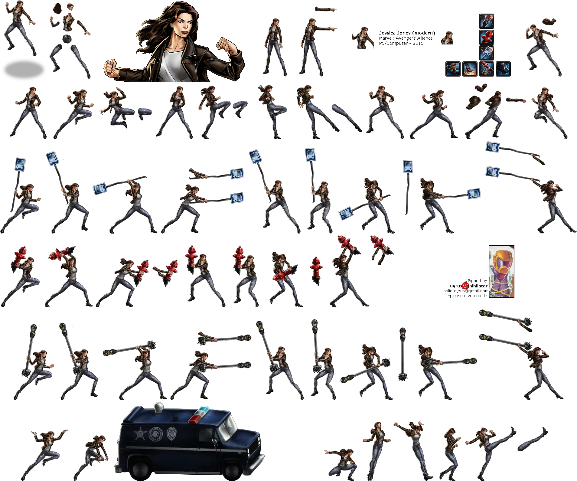 Click To View Full Size - Jessica Jones Marvel Alliance (1910x1598), Png Download