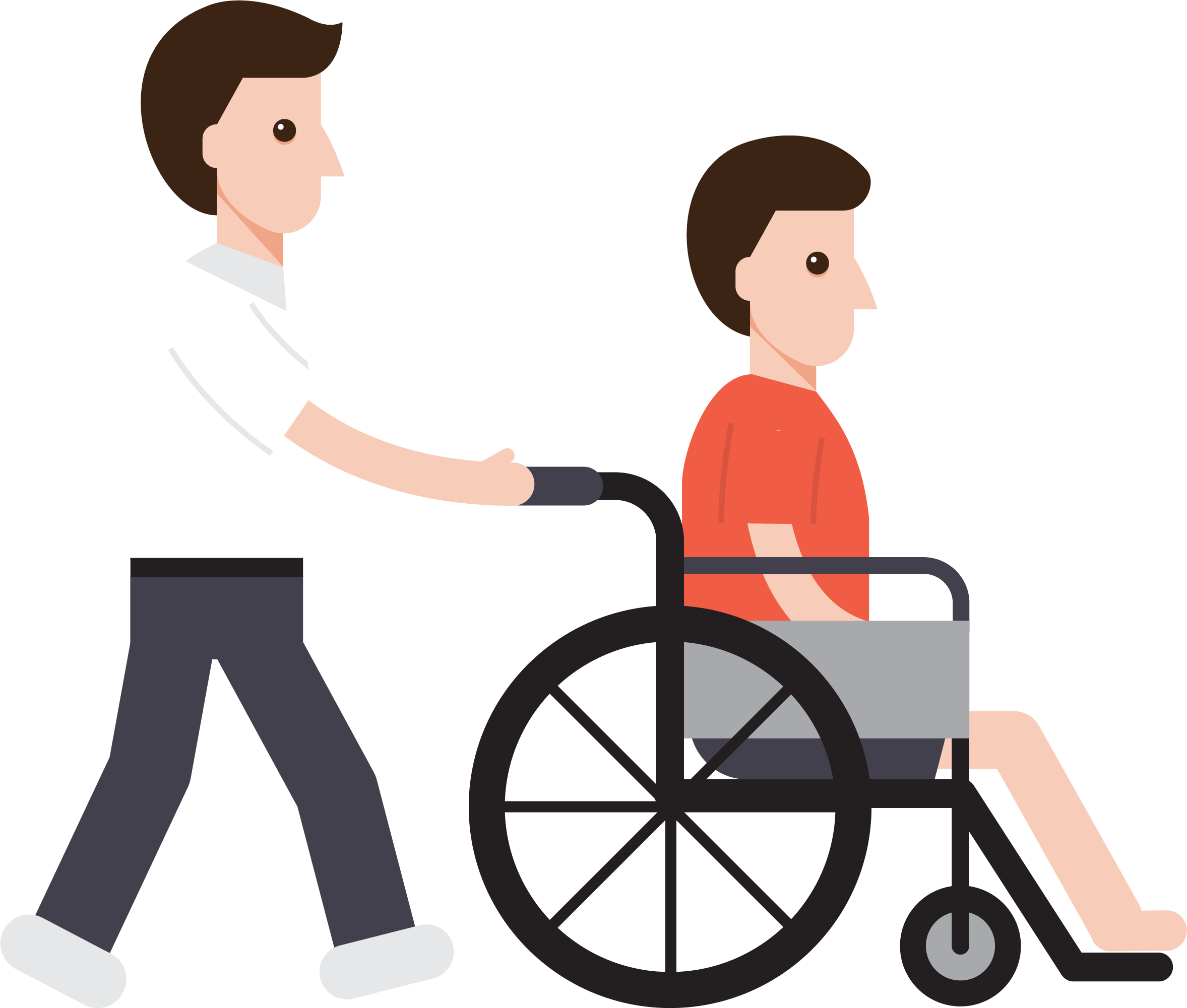 Wheelchair Musicspoke - Inishmore (2355x2001), Png Download