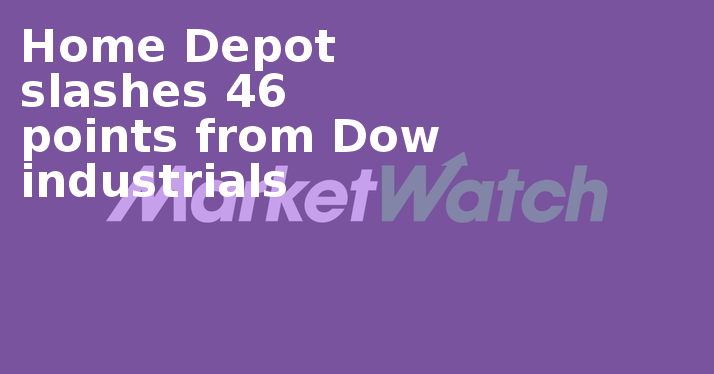 Home Depot Slashes 46 Points From Dow Industrials - Atheismus (714x374), Png Download