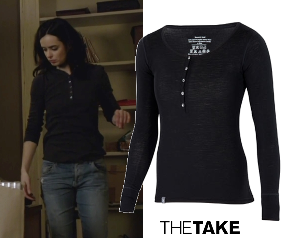 Ibex Woolies Henley Shirt Inspired By - Jessica Jones (985x830), Png Download