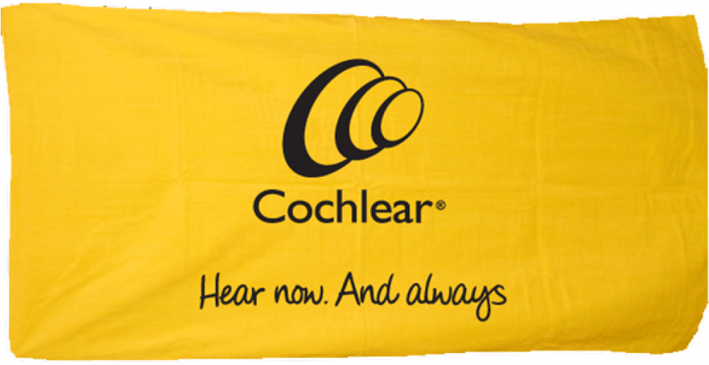 Muf155-cochlear Beach Towel - Cochlear Limited (1000x1330), Png Download