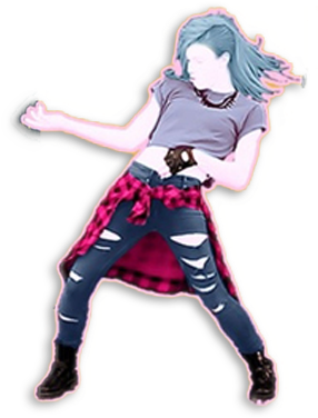 Rock N Roll Dancer - Cartoon (382x450), Png Download