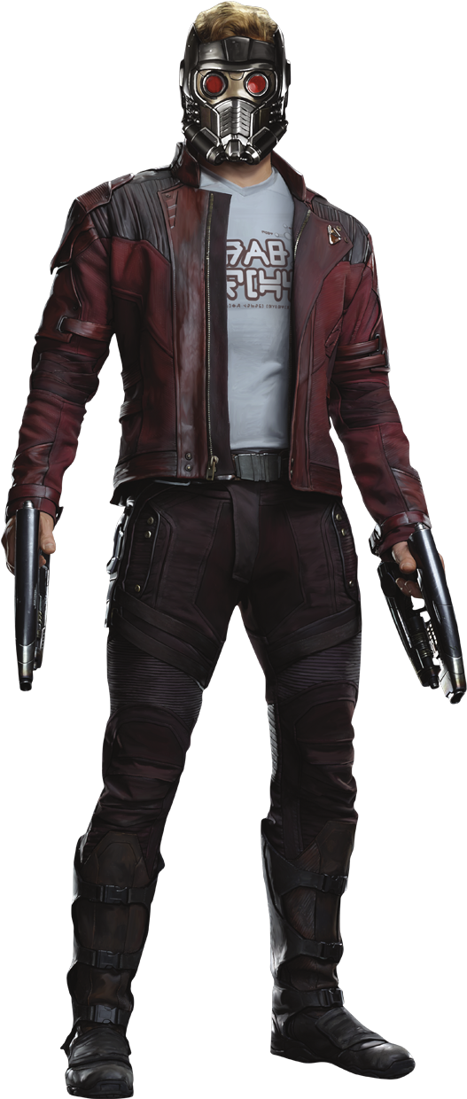 Daredevil Netflix Png - Guardians Of The Galaxy 2 Star Lord Chris Pratt Real (556x1252), Png Download