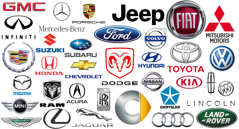 Car Logo Collage (850x450), Png Download