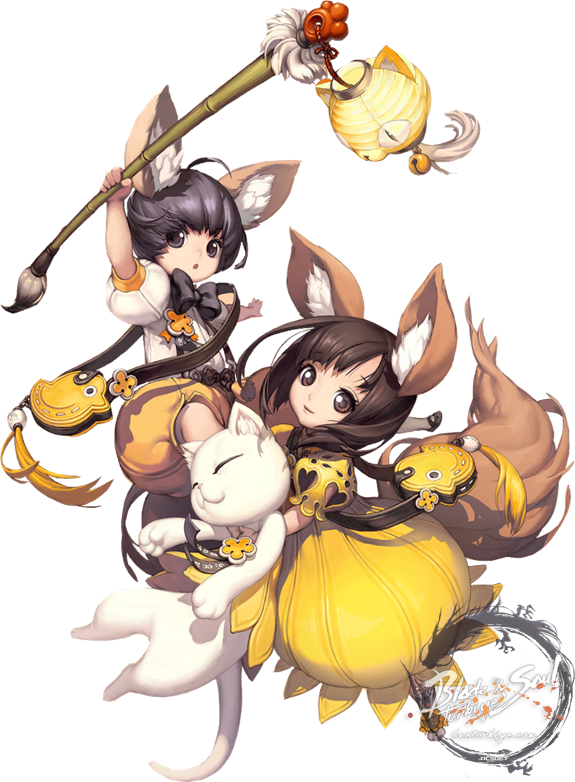 Lyn Summoner Blade And Soul Lyn, Character Creation, - Blade And Soul Lyn Chibi (575x782), Png Download