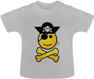 Smiley Emoji Baby Classic T-shirt - Pirate Day Drinking Glass (500x500), Png Download