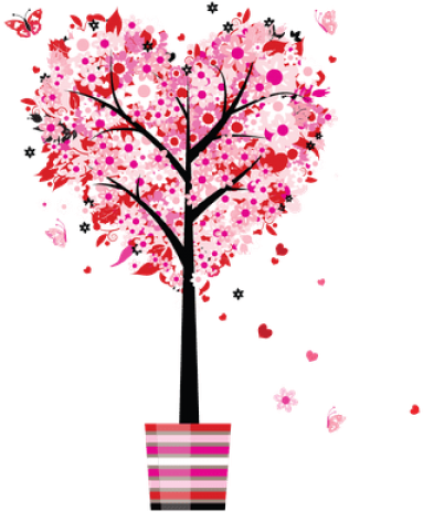 Mothers Day Heart Tree (400x400), Png Download