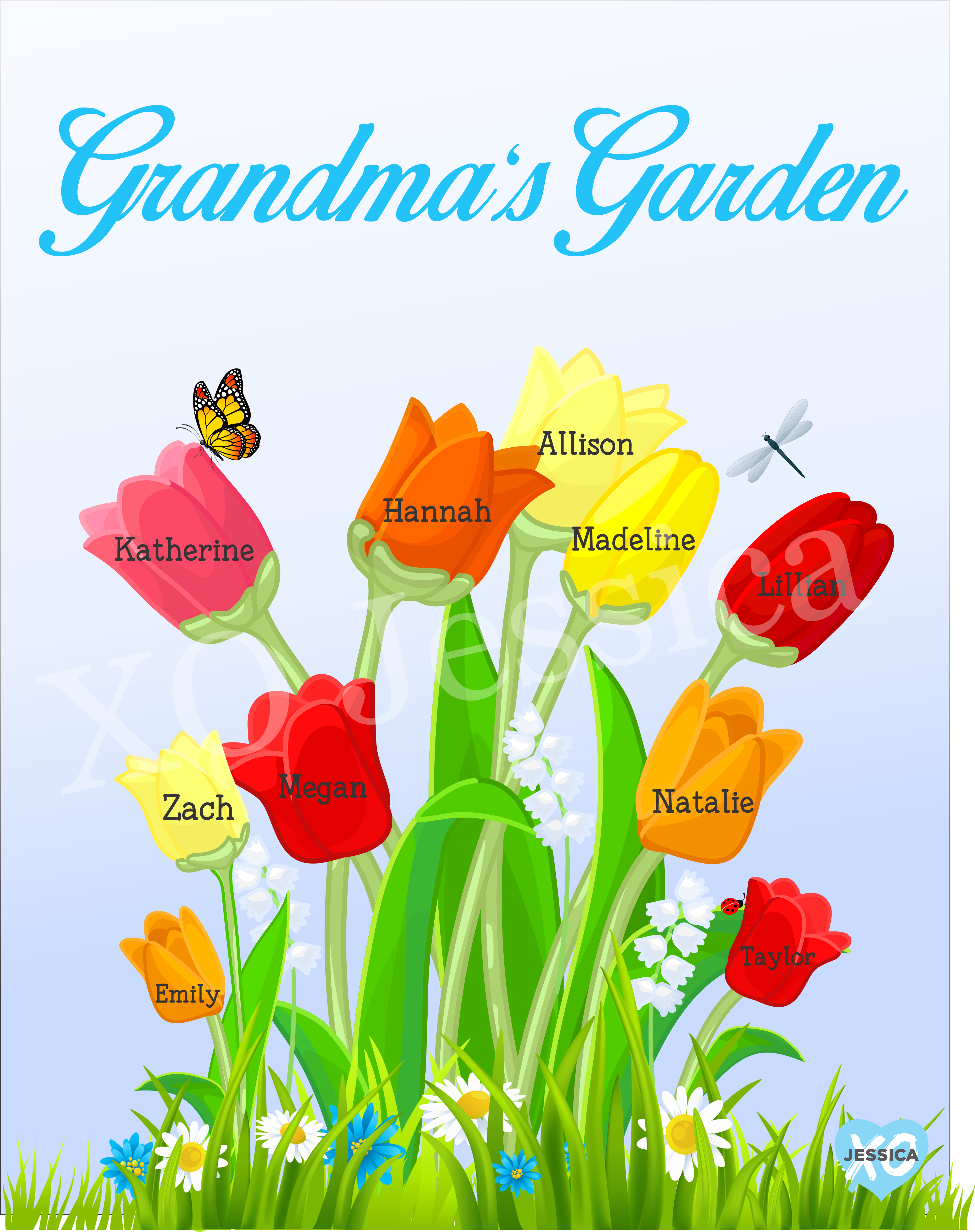 "grandma's Garden" Flag - Flag (560x708), Png Download