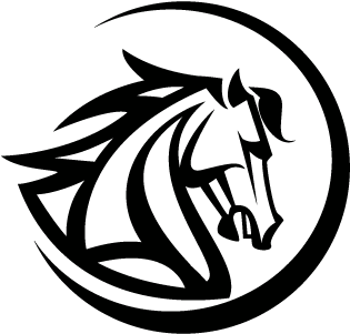 Vector Logo Black Horse Head Logo Template - Horse Head Vector Png (400x400), Png Download