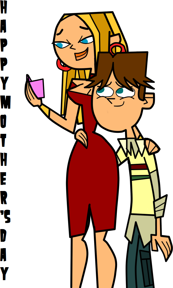 Cody And Blaineley Mother's Day - Total Drama Cody And Blaineley (757x1162), Png Download