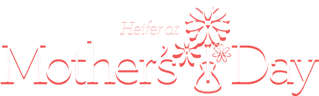 Heifer On Mother's Day - Mother's Day (648x231), Png Download