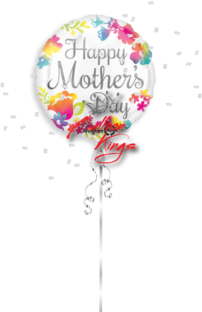 Happy Mothers Day Watercolor - Transparent Mothers Day Balloons Png (1068x1280), Png Download
