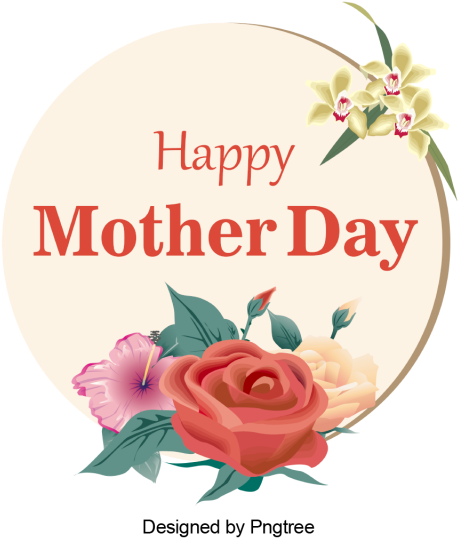Flower Vector Happy Mother's Day, Flower Vector, Happy - Mother's Day (640x640), Png Download