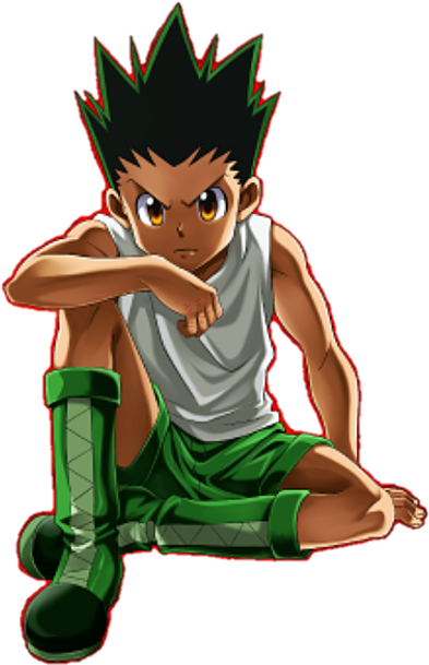 Gon Freecs Anime Echii, Anime Naruto, Chasseur De Prime, - Gon Freecs Sitting Angry (436x636), Png Download