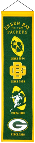 Winning Streak Green Bay Packers Heritage Banner-7587 (500x500), Png Download